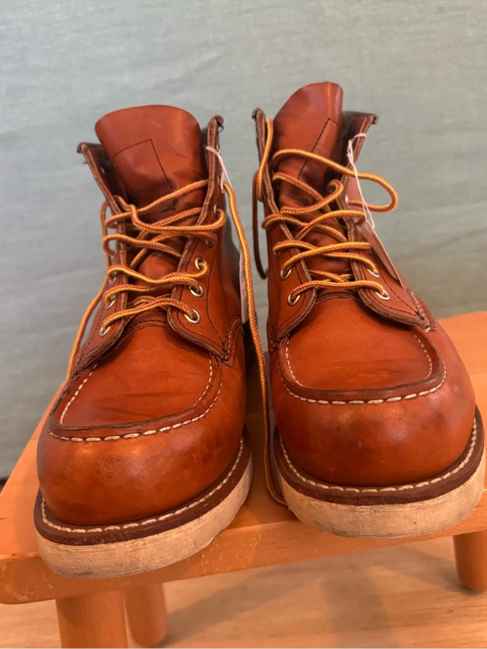 Red Wing Moc Toe Leather Boots